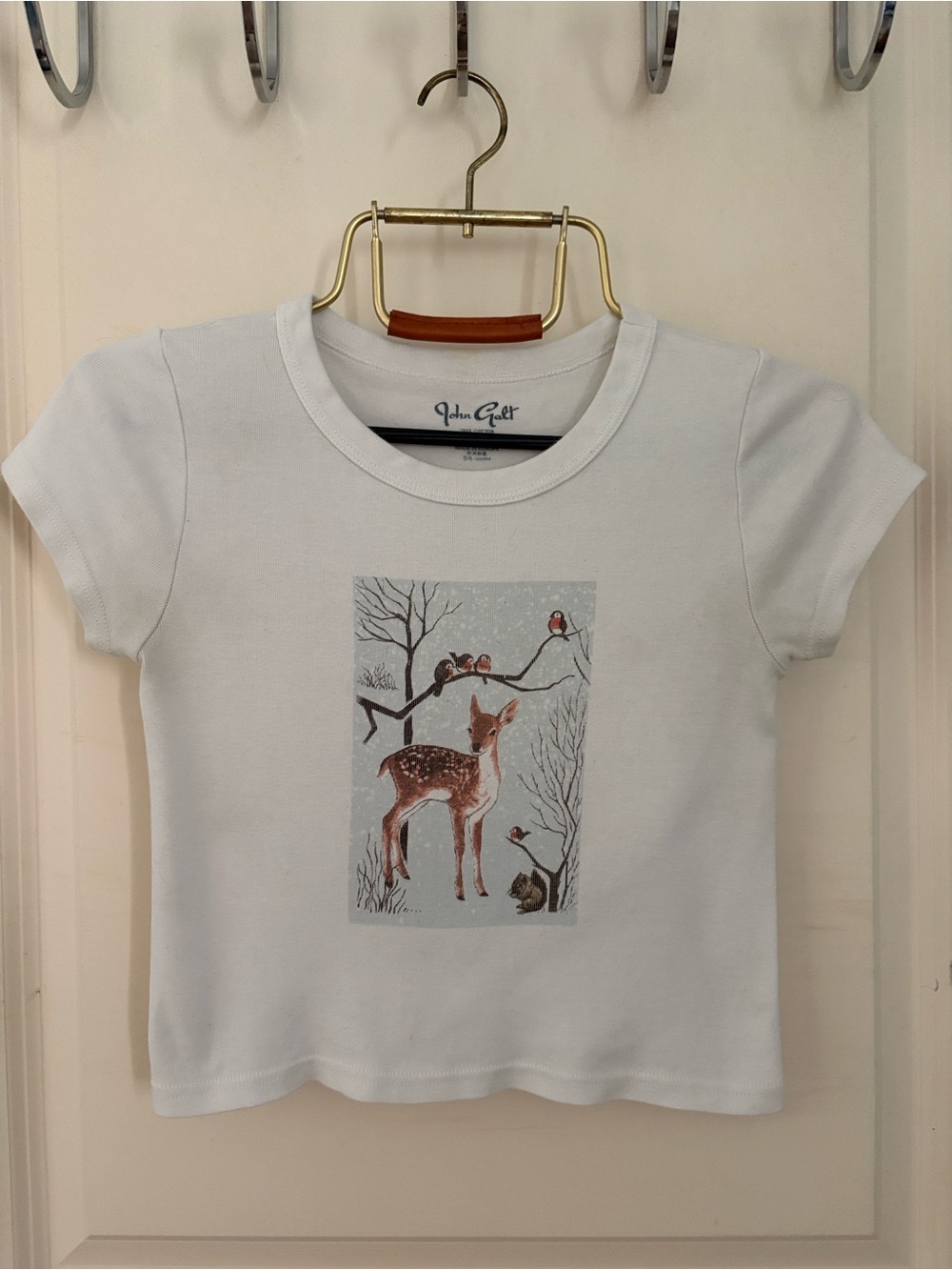 Brandy Melville John Galt Deer Croptop
